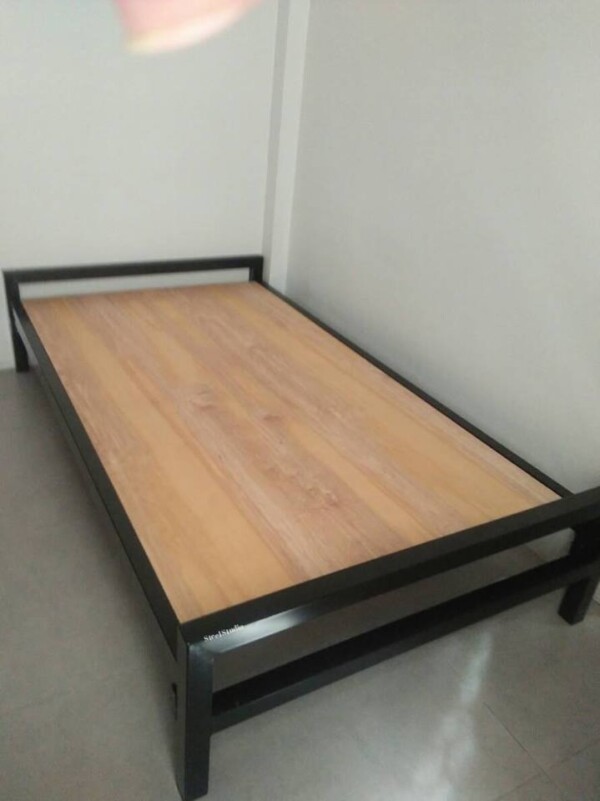 เตียงพระ สีน้ำตาล รุ่นเบสิกลอฟท์ สำหรับวัด สำนักสงฆ์ Buddha Bed - Image 4