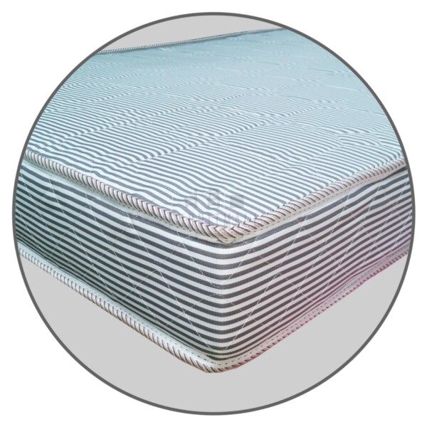 ที่นอนโฟม EPE 3.5 ฟุต หนา 6 นิ้ว ผ้าริ้วเทา - Image 4