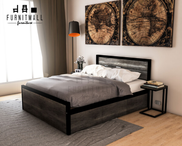 เตียงเหล็ก ลอฟท์ โอลีฟ LOFT OLIVE พร้อมลิ้นชัก