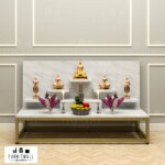 โต๊ะหมู่บูชา ลายหินอ่อน