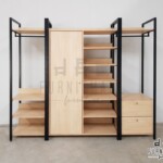 เซตชั้นแขวนผ้า งานตามแบบ