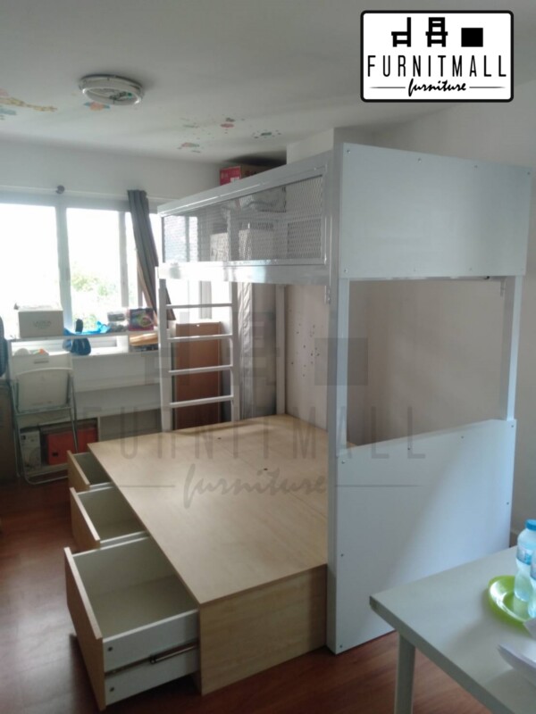 เตียงคร่อมตะแกรงเหล็กฉีก + ทาทามิ ขนาด 5+3.5 ฟุต - Image 2