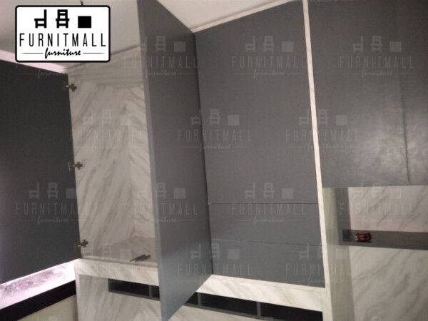 Marble TATAMI BED 5 ฟุต พร้อมตู้เสื้อผ้าหัวเตียง+โต๊ะทำงาน Fit-in - Image 4