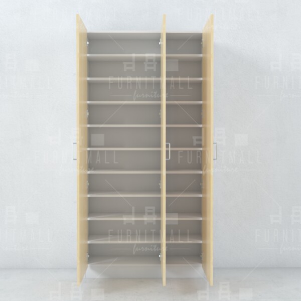 ตู้รองเท้าคอนโดทรงสูง 3 บาน 10 ช่อง ลึก 35 ซม. - Image 4