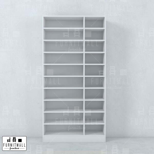 ตู้รองเท้าคอนโดทรงสูง 3 บาน 10 ช่อง ลึก 35 ซม. - Image 6