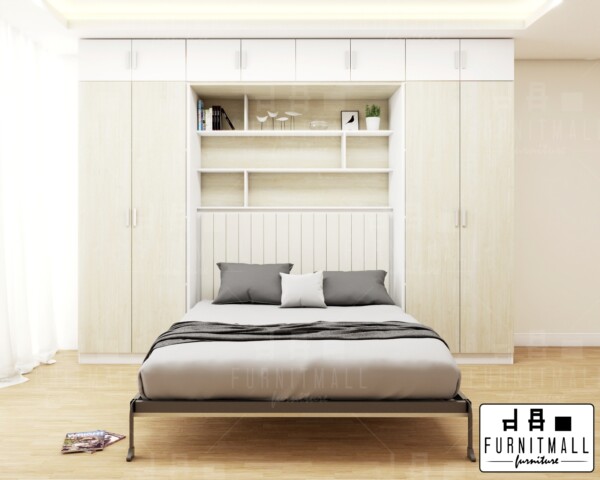 Wallbed 5 ฟุต พร้อมตู้หัวเตียง - Image 3