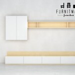 ชั้นวางทีวี พร้อมตู้แขวน ยาวรวม 3 เมตร