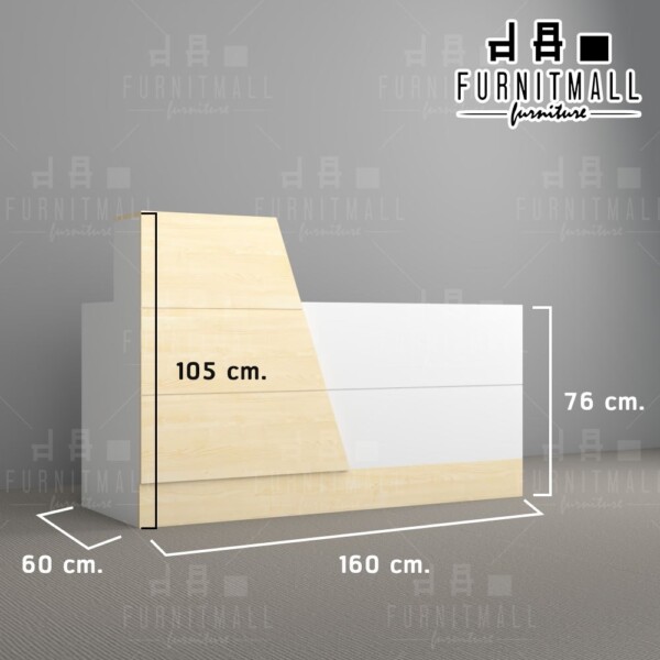 เค้าน์เตอร์ต้อนรับ เค้าเตอร์สำนักงาน เค้าน์เตอร์เก็บเงิน - Image 6