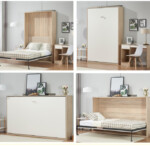 เตียงพับ Wall bed ขนาด 5 ฟุต,6 ฟุต แนวตั้ง