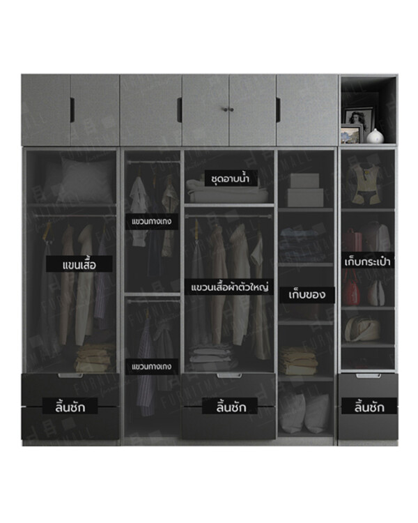ตู้เสื้อผ้า YouMix W006 - Image 2