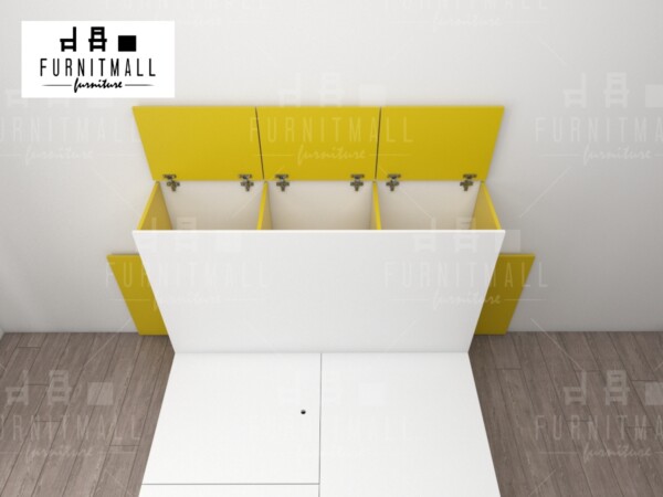 TATAMI BED 5 ฟุต พร้อมตู้หัวเตียงเก็บของได้ - Image 4