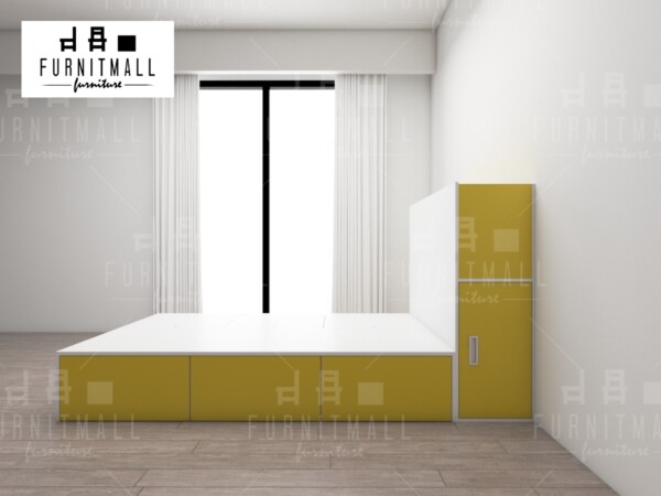 TATAMI BED 5 ฟุต พร้อมตู้หัวเตียงเก็บของได้ - Image 6