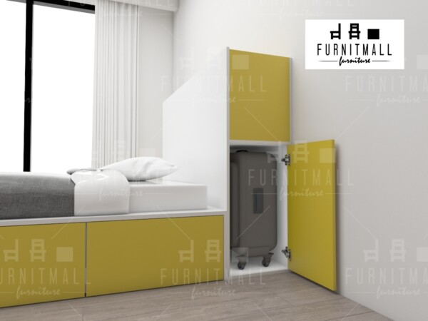 TATAMI BED 5 ฟุต พร้อมตู้หัวเตียงเก็บของได้ - Image 2