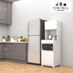 ตู้ครัวไมโครเวฟฝัง ขาเหล็ก