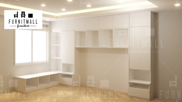 ตู้หัวเตียง ขนาด กว้าง 3.8 เมตร x สูง 2.4 เมตร - Image 4
