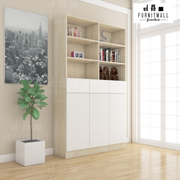 ตู้เอกสาร 120 ซม. สูง 200 ซม. เมลามีนทั้งตัว - Image 3