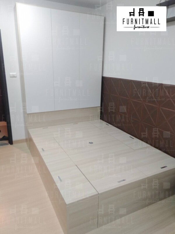 ทาทามิพร้อมโต๊ะปรับระดับ 5 ฟุต และตู้หัวเตียง 5 ฟุต สูง 2.4เมตร - Image 3
