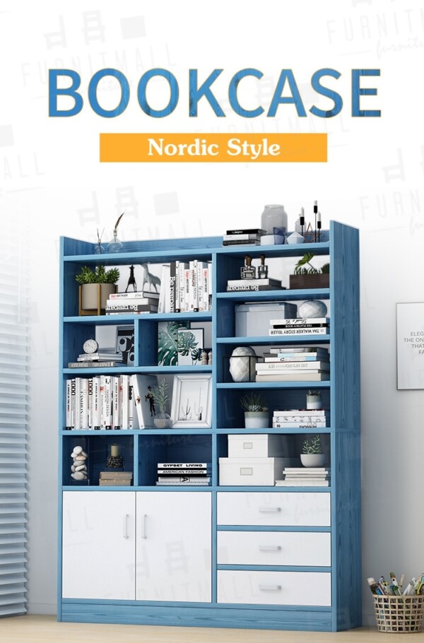 Bookcase ชั้นหนังสือ Nordic Style