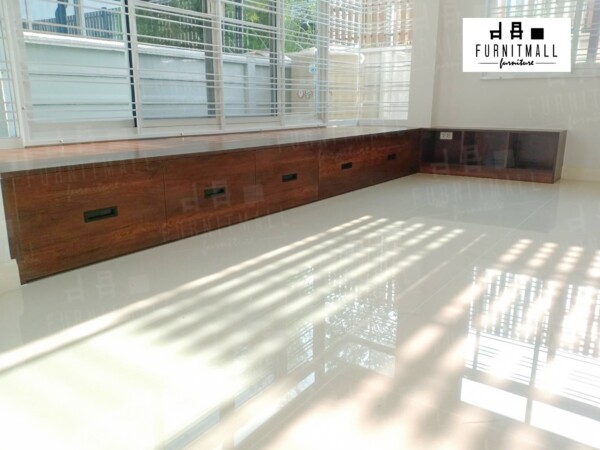ทาทามิ 4x1 เมตร พร้อมชั้นวางของ bay window