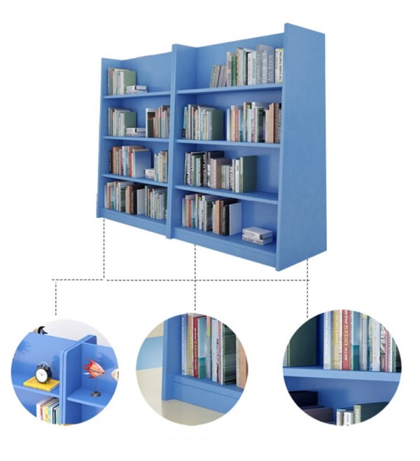 ชั้นวางหนังสือ สีสันสดใส ถูกใจคุณหนูๆ