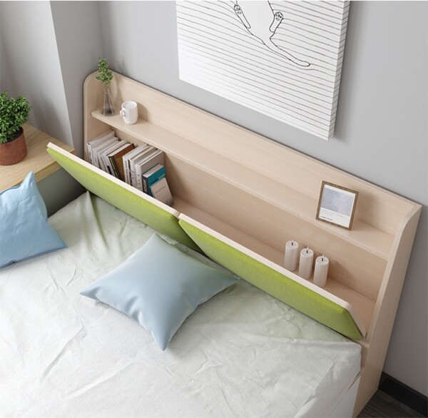 TATAMI BED 5,6 ฟุต พร้อมหัวเตียงหัวเบาะ เก็บของได้ - Image 2