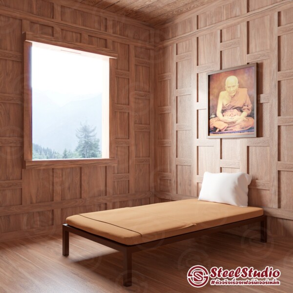 เตียงพระ ตั่งพระ ลุก-นั่งสบาย เรียบง่าย ได้บุญ Buddha Bed