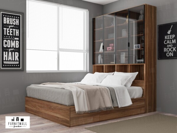 TATAMI BED TB902 หน้าบานกระจกสูง 2.4 เมตร - Image 2
