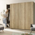 ตู้เสื้อผ้า บานสไลด์  แบบบานแขวน