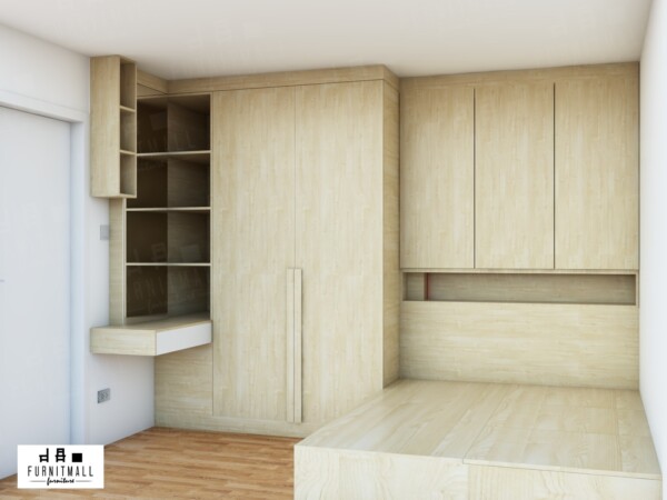 FIT-IN TATAMI BED 5 ฟุต พร้อมตู้เสื้อผ้าฟิตอิน