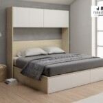 TATAMI BED 6 ฟุต พร้อมตู้ลอยข้างเตียง