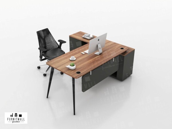 โต๊ะทำงานผู้บริหาร CEO TABLE ขา Nordic - Image 3