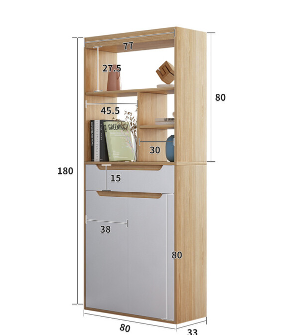 ชั้นวางของ/พาร์ทิชั่นกั้นห้อง ขอบมน Multifunction - Image 3