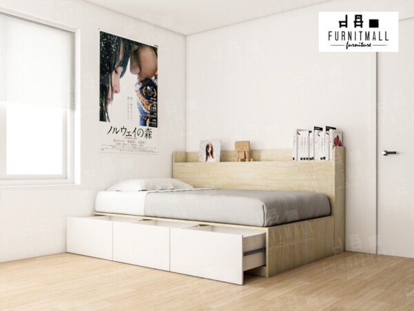 TATAMI BED พร้อมตู้เก็บของข้างเตียง - Image 2