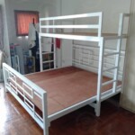 เตียงคร่อมลายจีน เตียงเหล็ก6ฟุต+3.5ฟุต