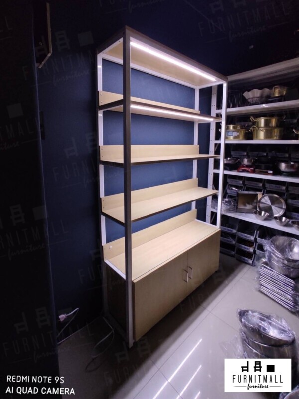 ชั้นวางของ ติดไฟ LED ไม้เมเปิล - Image 2