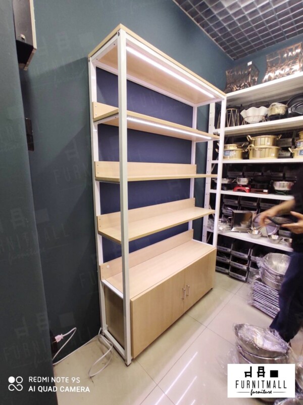 ชั้นวางของ ติดไฟ LED ไม้เมเปิล - Image 3