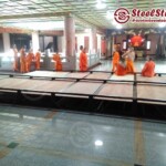 เตียงพระ สีน้ำตาล รุ่นเบสิกลอฟท์ สำหรับวัด สำนักสงฆ์ Buddha Bed