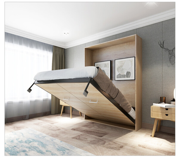 Wall bed 5 ฟุต แนวตั้ง / แนวนอน - Image 3