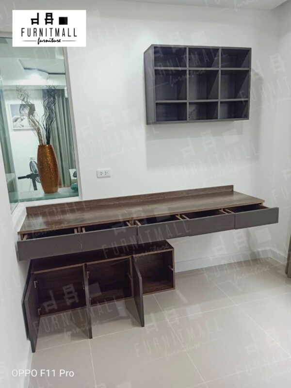 โต๊ะทำงานติดผนัง ลายลอฟท์ Home Office - Image 2