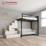 เตียงสูง 3.5 ฟุต บันไดอลังการ