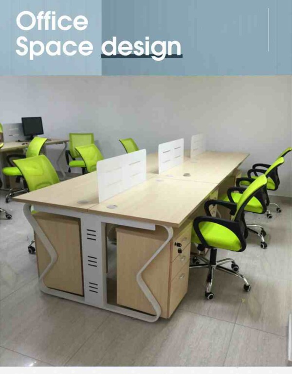 โต๊ะพนักงาน 6 ที่นั่ง 120x360 ซม. สูง 75 ซม. (เฉพาะโต๊ะ)