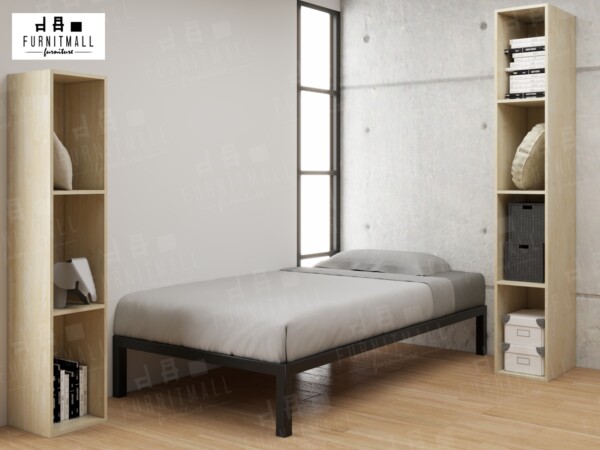 Furnitmall Hacks เตียงเหล็ก+ตู้เก็บของ สำหรับวางที่นอน 3, 3.5, 5 ฟุต - Image 3