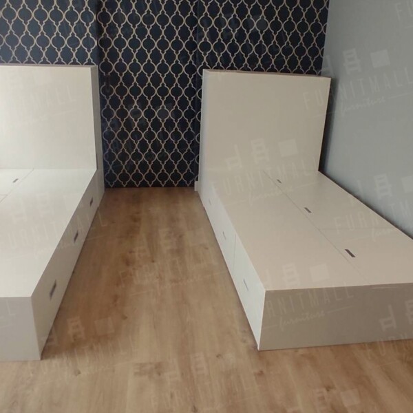 TATAMI BED 3.5 ฟุต พร้อมตู้หัวเตียงสูง 1.2 เมตร