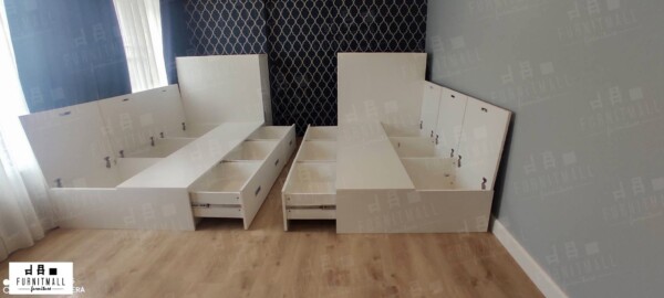 TATAMI BED 3.5 ฟุต พร้อมตู้หัวเตียงสูง 1.2 เมตร - Image 2