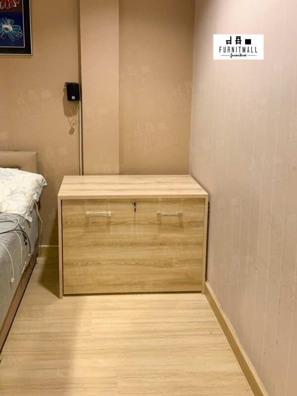 เตียงพับ WallBox พร้อมที่นอน  ขนาด 3 ฟุต