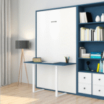 Wallbed ขนาด 5 ฟุต พร้อมโต๊ะทำงาน