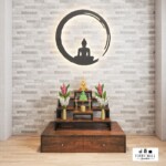 ตู้บูชาพระ กล่องลิ้นชัก+โต๊ะหมู่9โมเดิร์น