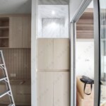 ตู้บูชาพระ + ตู้เก็บของ + ตู้ซ่อนเครื่องซักผ้า