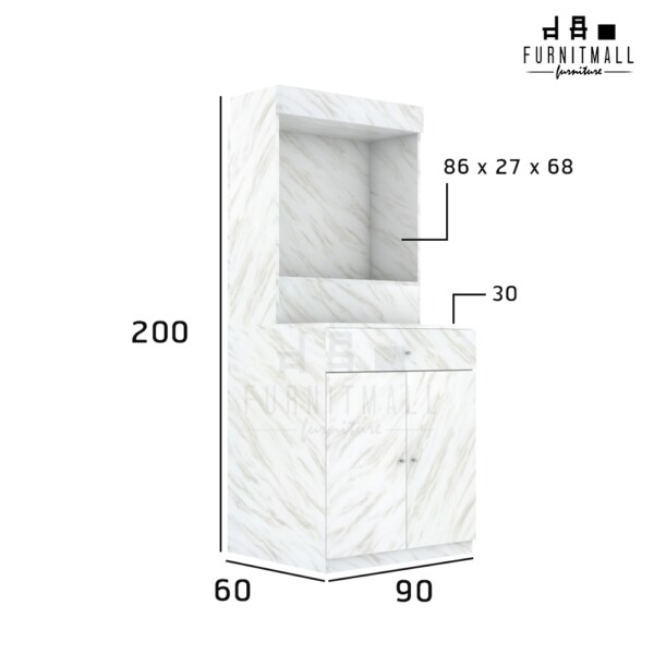 ตู้พระ ตู้บูชาพระ 90x200 ซม. - Image 4