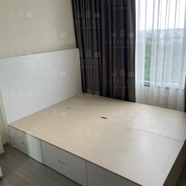 ทาทามิ 5/6 ฟุต หัวเตียงเรียบพร้อมปลั๊กไฟ photo review